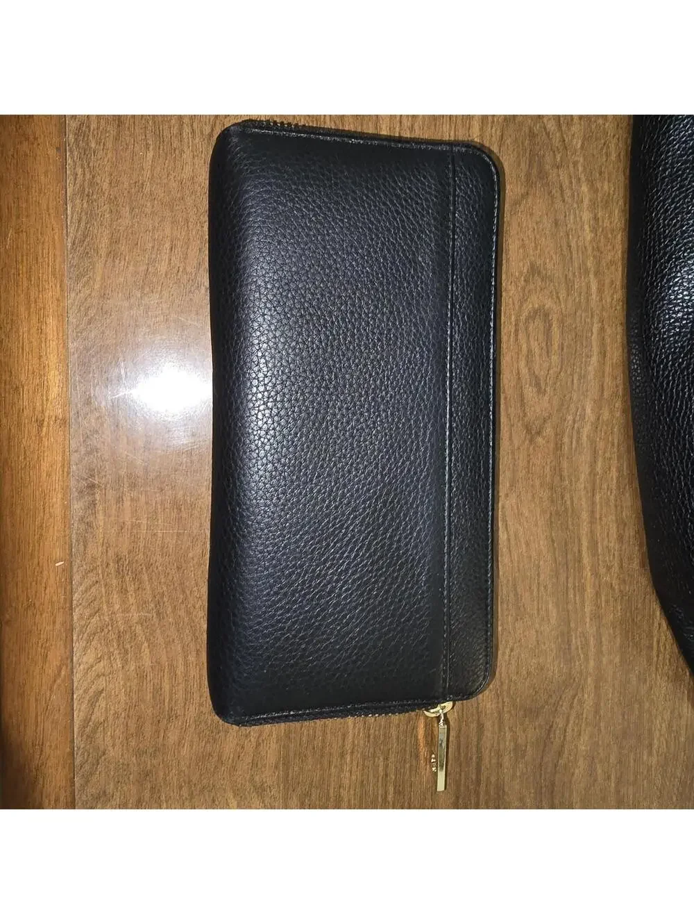 Kate Spade Mansfield Juniper Hobo Bag & Matching Zip Wallet Set - Black Leather